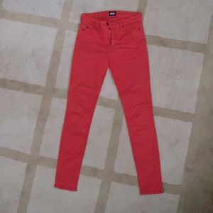 Hudson red denim pants 26 women’s